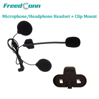 Doprava Zdarma!!Freedconn Motocykel T-COM Bluetooth Helmy palubného telefónu Mikrofón/Slúchadlá Slúchadlá + Klip Mount