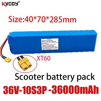 Zbrusu Nový 36V 36000Mah 600W 10s3p Li-Ion Batterij 20A MXiaomi M365 Pro Klince Fiets Skúter XT60 Z Tplug