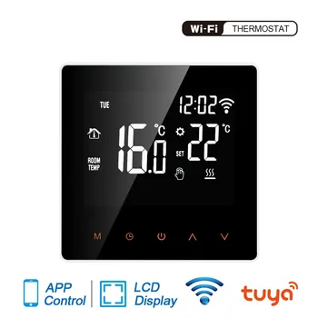 WiFi Smart Termostat Vykurovania Regulátor Teploty pre Elektrické Podlahové Vykurovanie Voda/Plyn Kotol LCD Displej Dotykový Displej