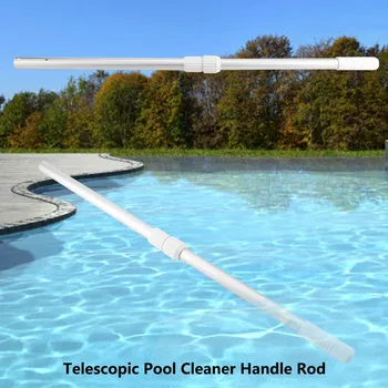 Teleskopická Bazén Cleaner Rukoväť Rod Bazén Čistenie Rybárske Siete Dodáva Prenosné Ručné Čistenie Zariadenia Nastaviteľná Tyč