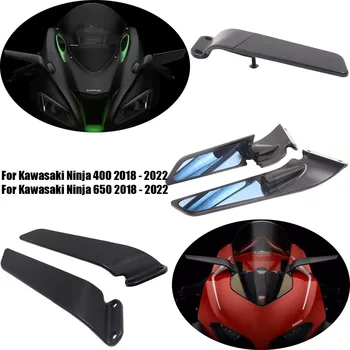 Krídlo Zrkadlo Motocykel Bočné Zrkadlo Nastaviteľné Rotujúce Spätné Zrkadlo Na Kawasaki Ninja 400 NINJA 650 2018 2019 2020 2021 2022