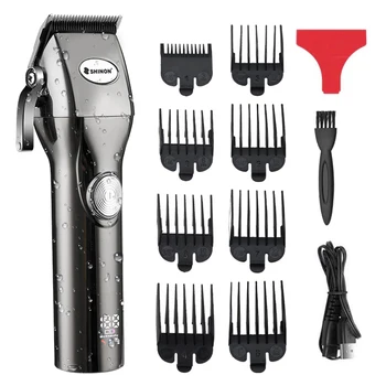 Profesionálne kaderníctvo hair clipper pre mužov zastrihávač chĺpkov elektrická rozbrusovacia píla vlasy rezací stroj ostrihať holič bezdrôtový salon domov
