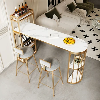 Multifunkčný košík, moderný bytový nábytok jednoduchý konzoly kabinetu talianske luxusné bridlice sideboard zlato console tabuľka tabuľka bar