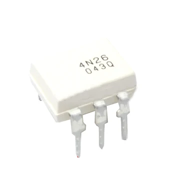 10 KS 4N26 DIP-6 Optoisolators Tranzistor Výstup