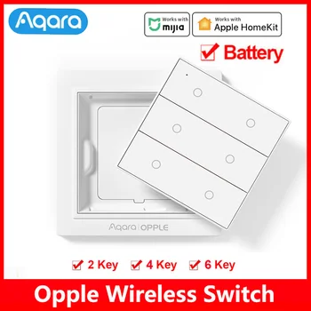 Aqara Opple Prepínač Bezdrôtovej komunikácie Zigbee 3.0 Smart Light Switch 2/4/6 Tlačidlá APLIKÁCIE Diaľkové Ovládanie Pre Apple Homekit Mijia APP