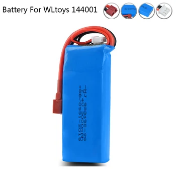 7.4 V 3000mAh nabíjateľná Lipo Batérie pre Wltoys 144001 RC autíčka náhradné diely 7.4 V 2S vysokou kapacitou RC hračky Batérie s T Konektor