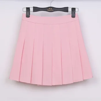 2023 Nové Jarné vysoký pás loptu skladaný sukne Harajuku Denim Sukne pevné a-line námorník sukne Japonskej školy jednotné