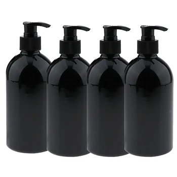 4PCS 500 ml PET Prázdne Lotion Čerpadla Fľaše, Šampón, Mydlo, Stlačte Dávkovač Naplniteľné Sprchový Gél Fľašiach