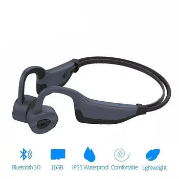 2023 Nové Kostné Vedenie Slúchadlá Bluetooth Bezdrôtové Slúchadlá 16 GB MP3 Prehrávač Hudby Vodotesné Slúchadlá Fitness Sport Headset