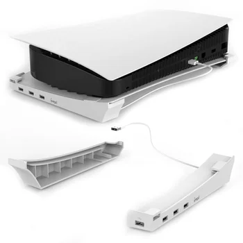 Pre PS5 Stojan Horizontálne Konzoly Skladovanie Displej Stôl Držiak S 4-Port USB Hub Základňu Držiaka Pre Playstation 5 Hra Príslušenstvo