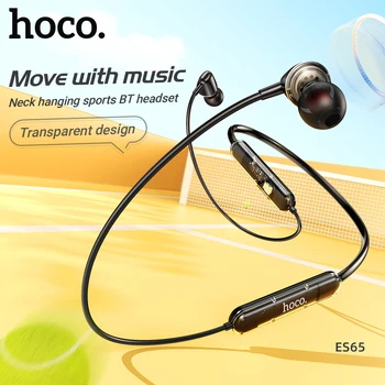 HOCO Transparentné Šport Bluetooth Slúchadlá Bezdrôtové Slúchadlá Mikrofón Stereo surround Basy pre iphone 14 13 Pro pre Xiao