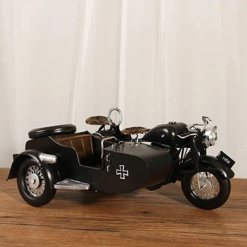 Nostalgické Crossbody Tri Kolesové Motocykel Model, Obývacia Izba, Vstupná Chodba Dekorácie Zobraziť Dekorácie