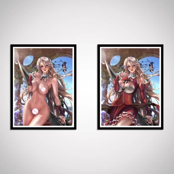 Satellizer Anime Sexy Nahé Dievča Hry Cartoon Zmrazenie Umenie-Plagát Dekorácia, Obraz Domova Pre Obývacia Izba Hodváb Dekor Vlastné