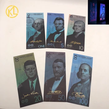 6 Vzory USA Prezident Bankoviek Suvenír pre Zber George Washington, abraham Lincoln Kennedy Franklin Hamilton Ulysses S. Grant