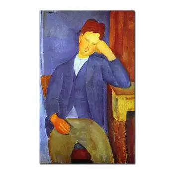 Mladý Učeň tým, Amedeo Modigliani obrazy Na predaj Domova Ručne maľované Vysokej kvality