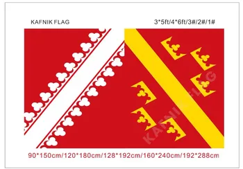 KAFNIK,60*90 cm/90*150 cm/128*192 cm > /192*288cm (2*3 ft/3*5 ft) vo Francúzsku Alsasko Príznak pre Udalosť/party/home Dekoratívne Vlajky