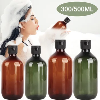 300/500 ml Flip Cap Šampón Dávkovač Fľaša Mydlo, Sprchový Gél Fľašiach Kúpeľňa Prenosné Osobnej Starostlivosti Kontajnerov