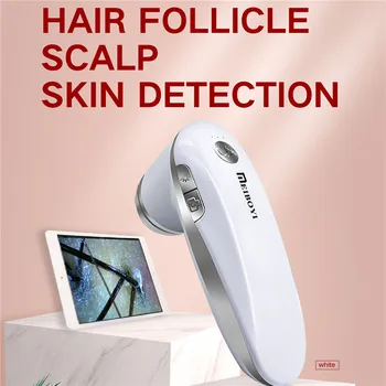 Wireless Ultra HD APLIKÁCIE, WIFI Pokožku hlavy a Vlasové Folikuly Detektor Digitálny Analyzátor Pokožky Mikroskopom Nástroj holičstvo, kaderníctvo