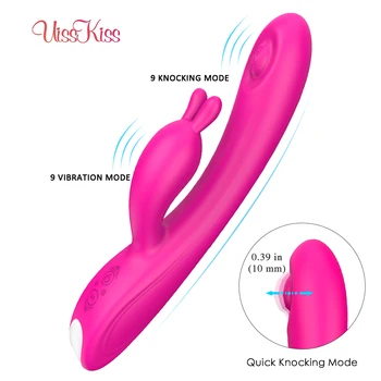 UissKiss 18 Režimov Silný Vibrátor G-Spot Rabbit Vibrátor Stimulátor Klitorisu Vaginálne Masér Sexuálne Hračky pre Ženy Masturbácia