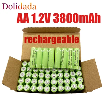 AA batérie, 100% originálne 1.2 V, AA batérie 3800 MAH Ni MH batérie, môže byť použitý pre LED, MP3 lampa, mikrofón, hračky ca
