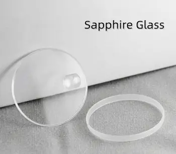 Dátum Okno Hodinky Sklo Okrúhle Ploché Sapphire Chronometra Crystal s Bublina Lupa pre R21.3 R25.3 R29.4 R30.4 R32.7