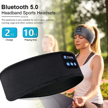 Bezdrôtový Bluetooth 5.0 Slúchadlá Spanie Očná Maska, Masáž Prehrávač Hudby / Šport Hlavový Most Cestovné Headset Čelenka Oko Masér