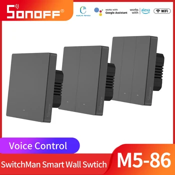 SONOFF Výhybkár M5 Smart vypínač 86 Typ 1/2/3 Spôsob Kontroly podľa Scény Prepínač, Ovládanie Hlasom Stene Tlačidlo Prepnúť Smart Home