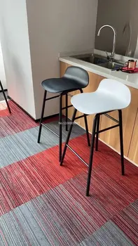 Moderný minimalistický svetlo luxus, vysoká stolička Nordic čisté červené bar bar stoličky, predné stoličky bar stoličky pre kuchyňa sillas para barras