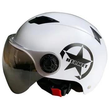 Tvár Prilbu Na Motocykel Otvoriť Duálny Objektív Clony Proti Oslneniu Muži Ženy Lete Elektrické Cyklistické Prilby Skúter Motorku, Moto Prilby Na Bicykli
