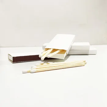 50Boxes Prázdne Prázdne Biele Matchsticks Kreatívny Darček Kolekcie Ručne DIY Kreslenie, Maľovanie Pure White box 75mm Zápasy Svetlo